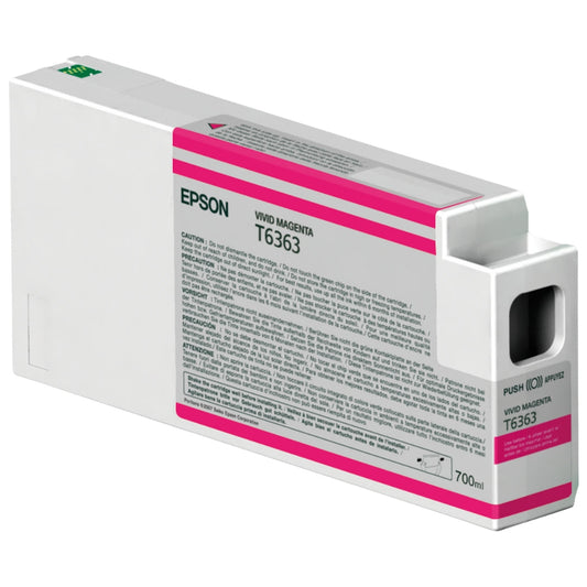 New, Pre-Owned - Epson T6363 Vivid Magenta Ink Cartridge, T636300