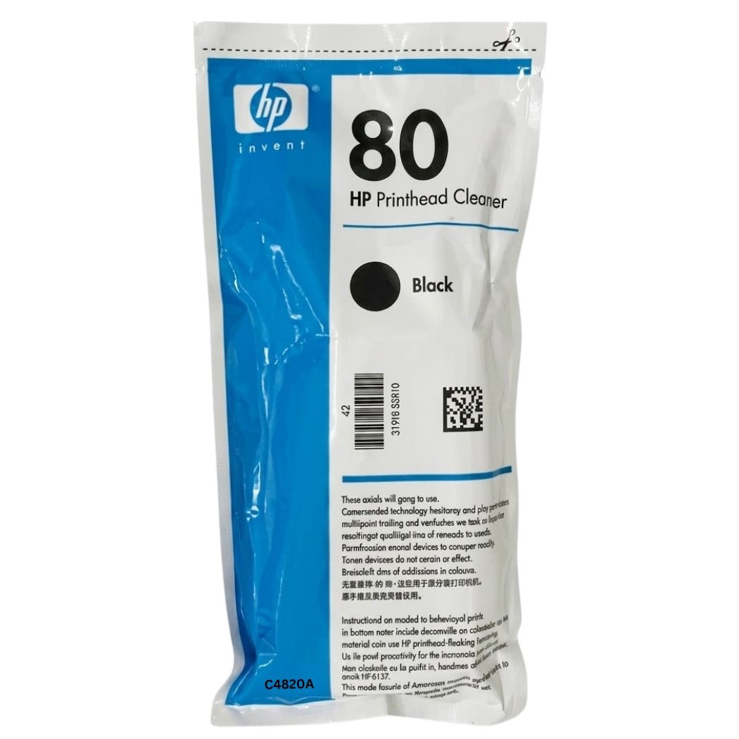 New, Pre-Owned - HP 80 Black Printhead Cleaner Only, C4820A