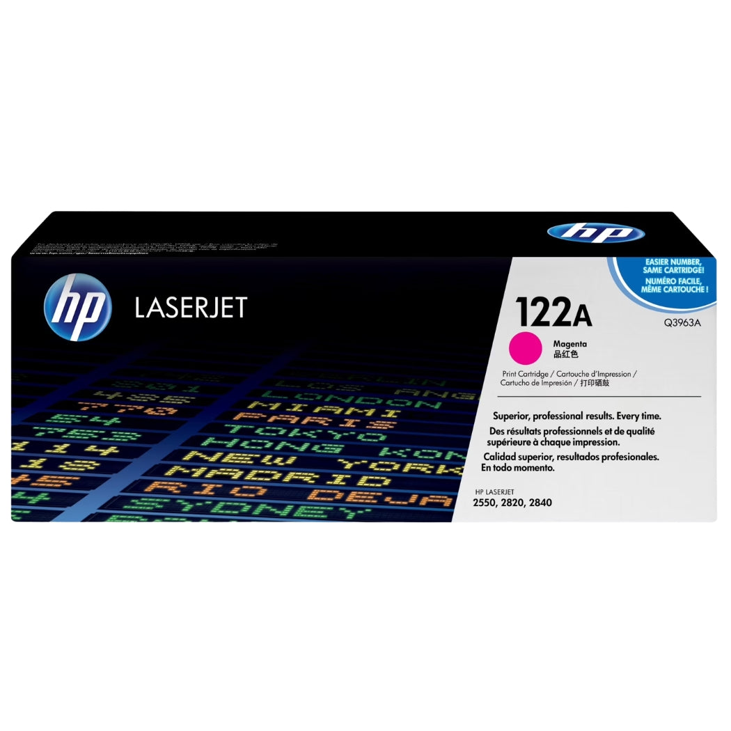 New, Pre-Owned - HP 122A (Q3963A) Magenta New, Pre-Owned - LaserJet Toner Cartridge
