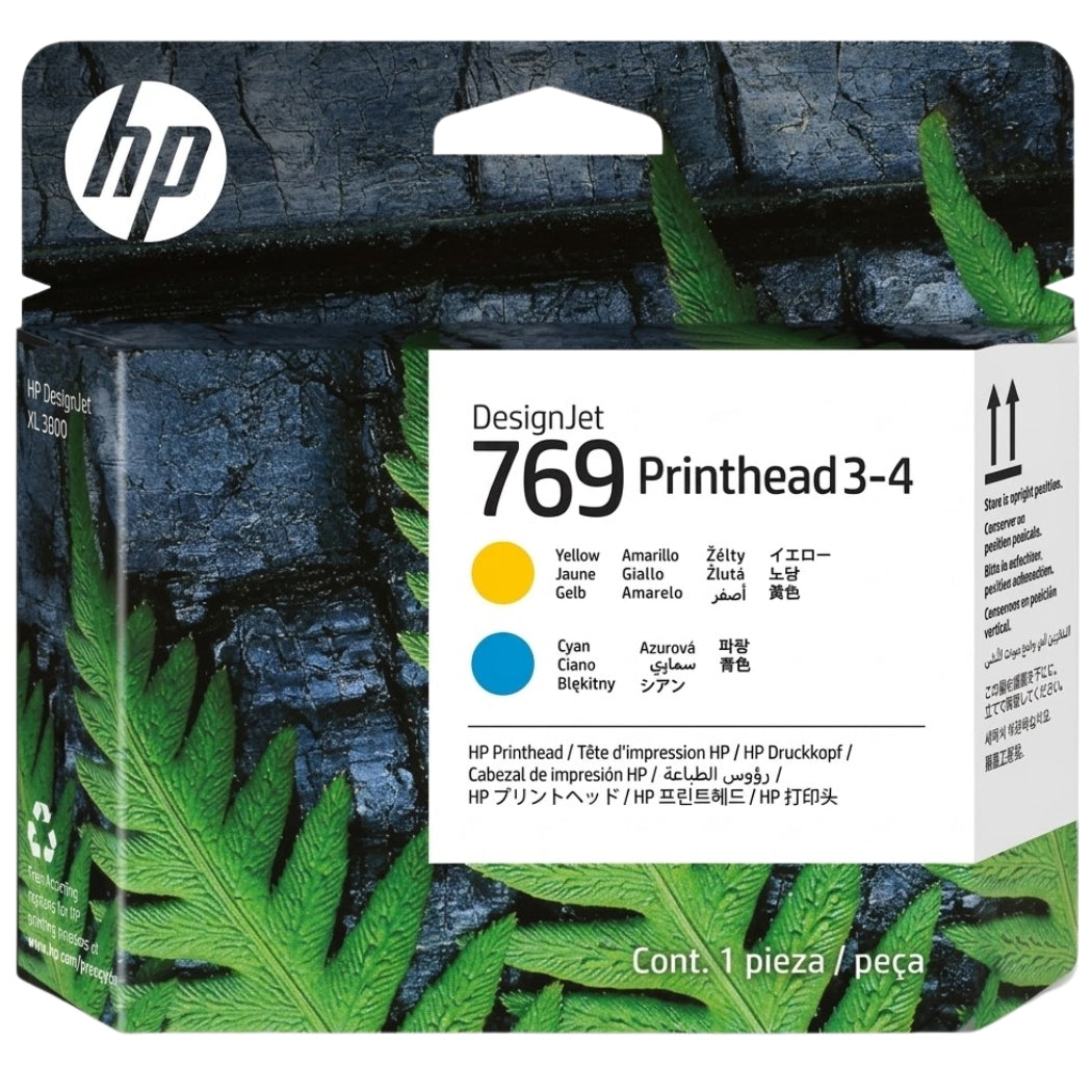 New, Pre-Owned - HP 769 Cyan/Yellow 3-4 DesignJet Printhead, 7K5U6A