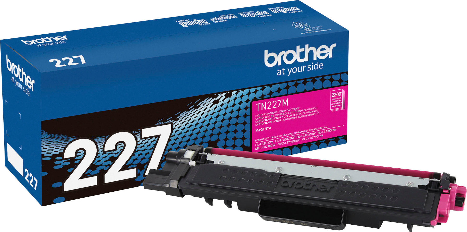 Brother TN227 Magenta High Yield Toner Cartridge, TN227M