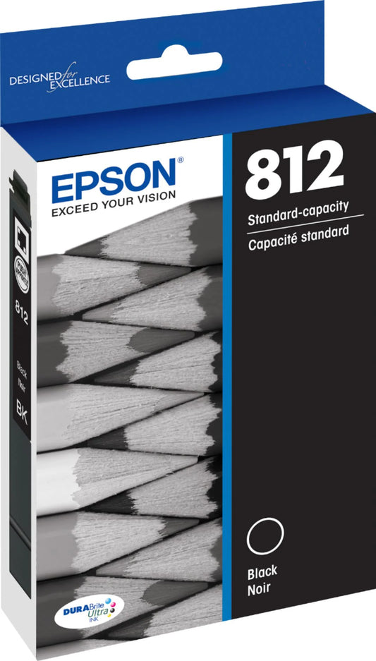 Epson T812 Black Standard Yield Ink Cartridge (T812120-S)