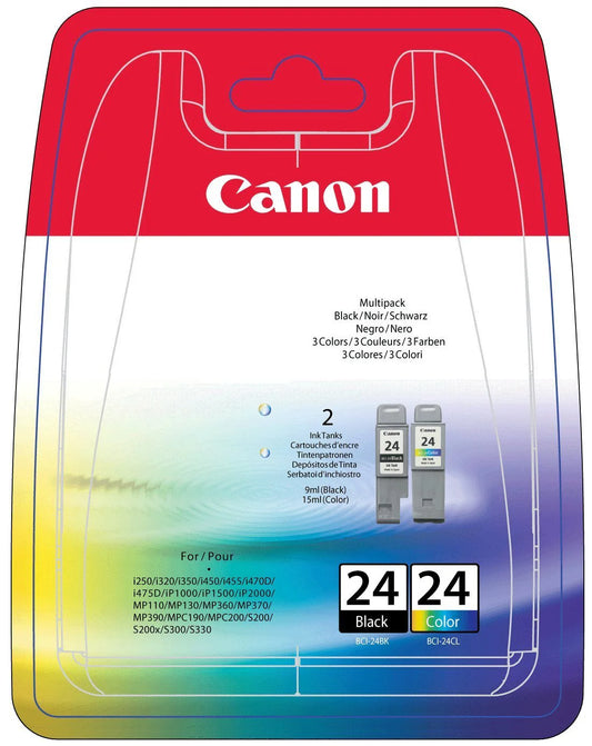 Original Canon BCI-24 Black & Color Ink Cartridge