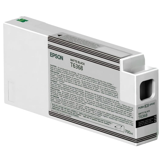 New, Pre-Owned - Epson T636 Standard-Yield Matte Black Ink Cartridge, T636800