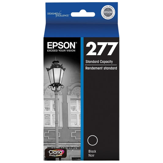 New, Pre-Owned - Epson 277 Standard-Yield Black Inkjet Cartridge, T277120-S