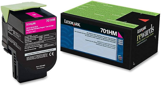 Orignal Lexmark 701HM High Yield Magenta Toner Cartridge