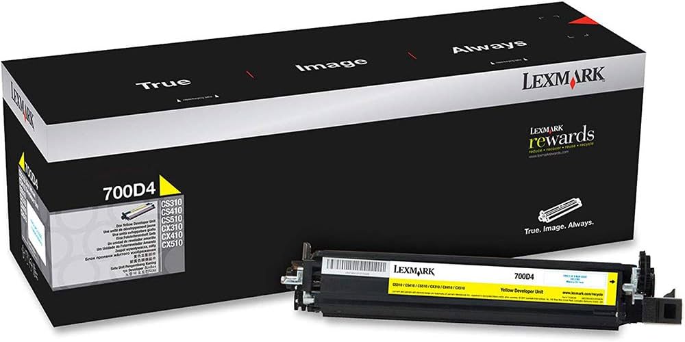 New, Pre-Owned - Lexmark 70C0D40 Yellow Developer Unit
