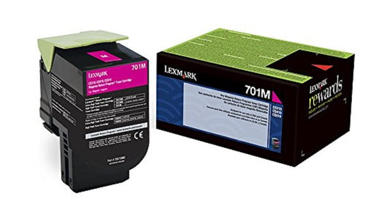 Orignal Lexmark 701M Standard Yield Magenta Toner Cartridge