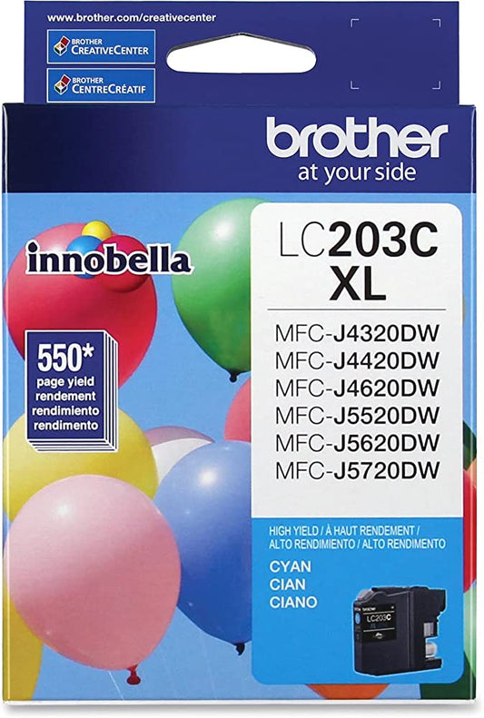 Brother LC203XL High Yield Cyan Ink Cartridge
