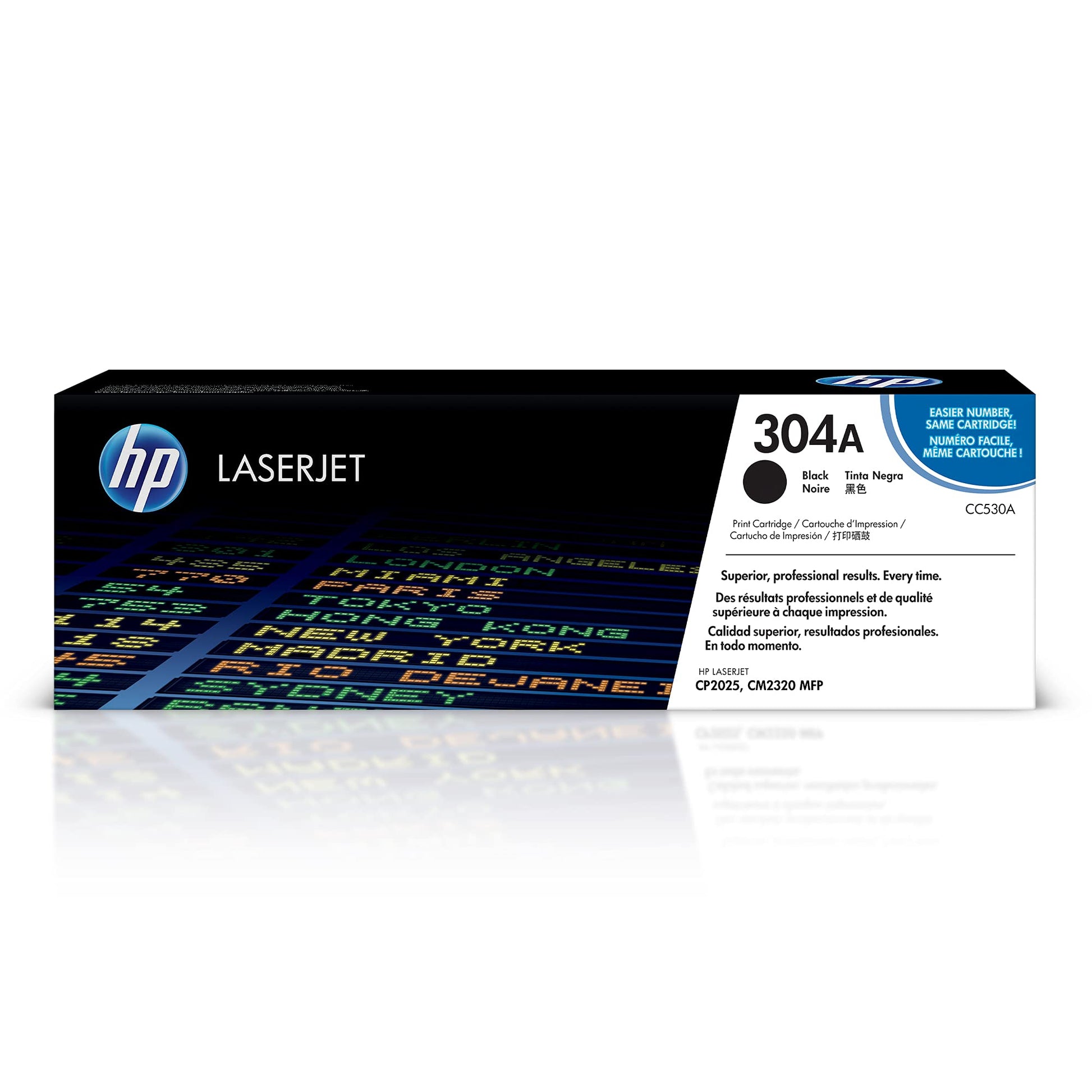 HP 304A High Yield Black LaserJet Toner Cartridge, CC530Au