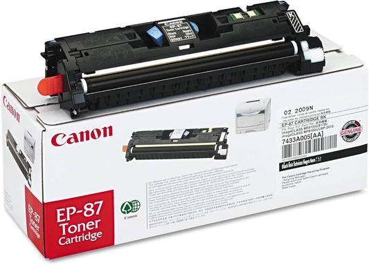 Canon Genuine EP-87 High Yield Black Toner Cartridge, 7433A005