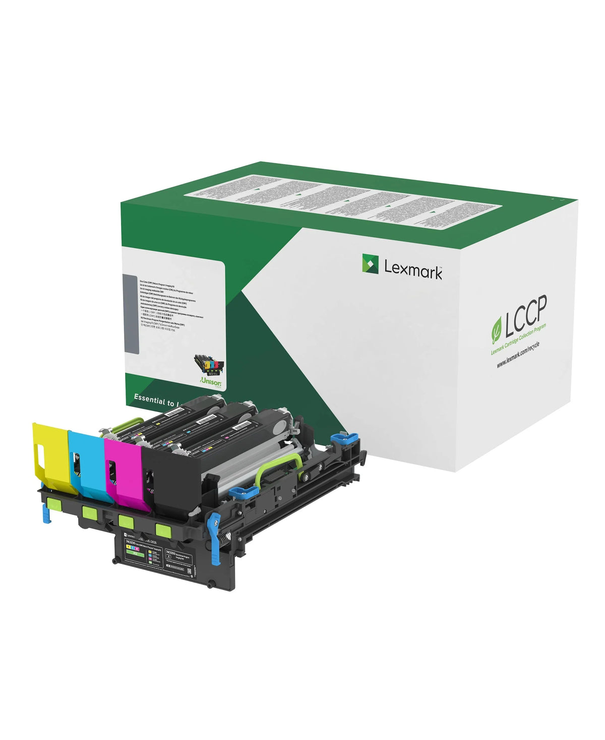 New, Pre-Owned, Original Lexmark 74C0Z50 Extra High Yield Black And Color Imaging Kit, 74C0ZV0