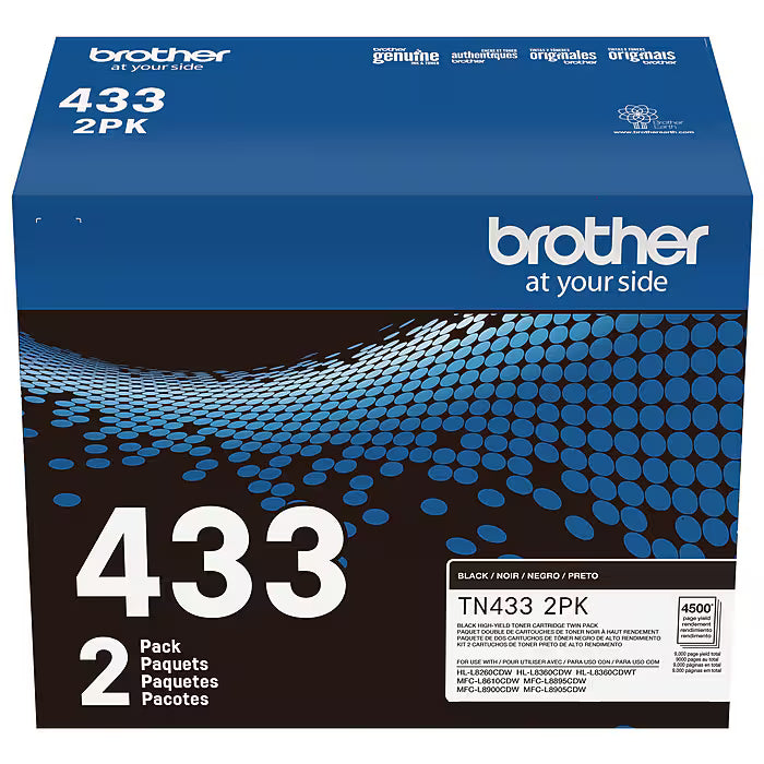Original Brother TN433 High Yield Black Toner Cartridge