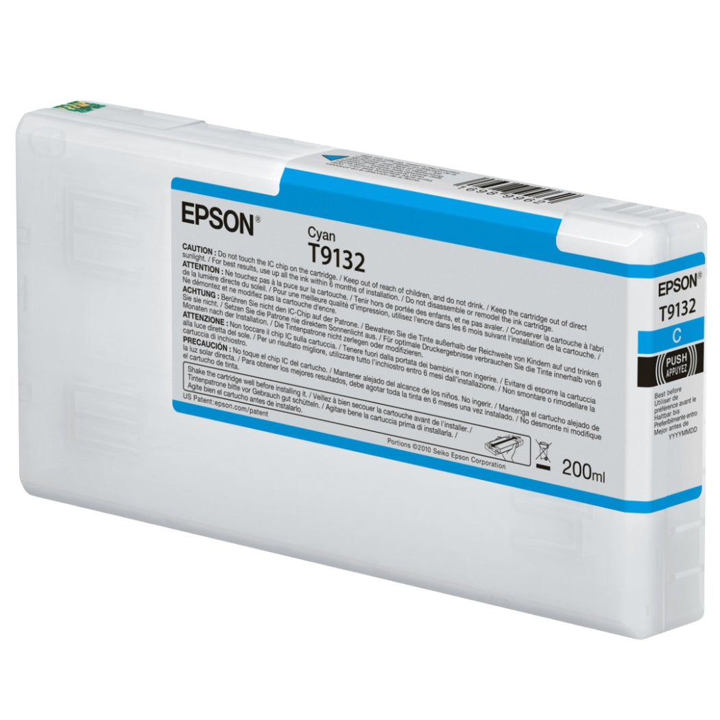 New, Pre-Owned - Epson T9132 Standard Yield Cyan Ink Cartridge