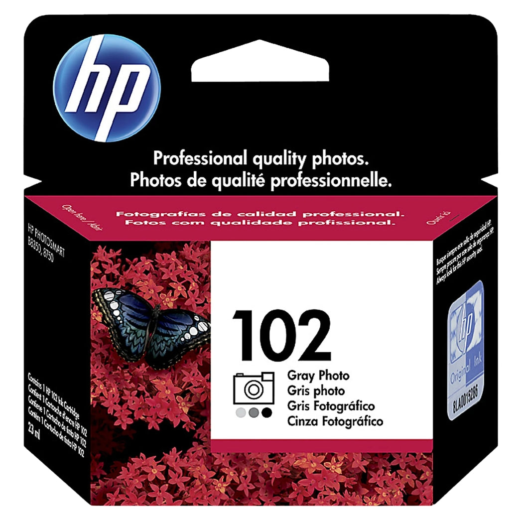 New, Pre-Owned - HP C9360AN (New, Pre-Owned - HP 102) Photo Ink, 120 Page-Yield, Gray