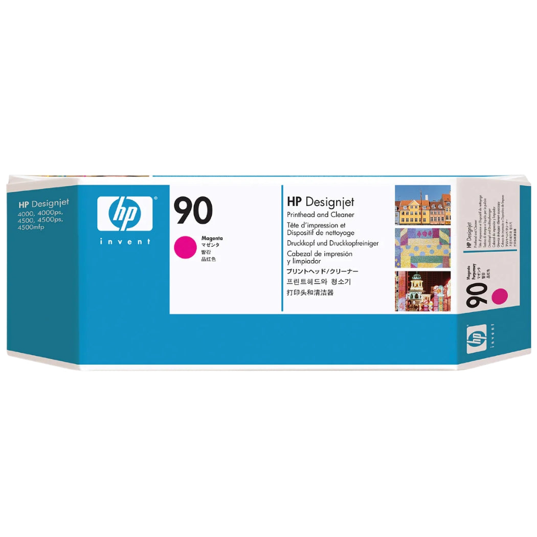 New, Pre-Owned - HP 90 (C5056A) Magenta Printhead & Cleaner Cartridge