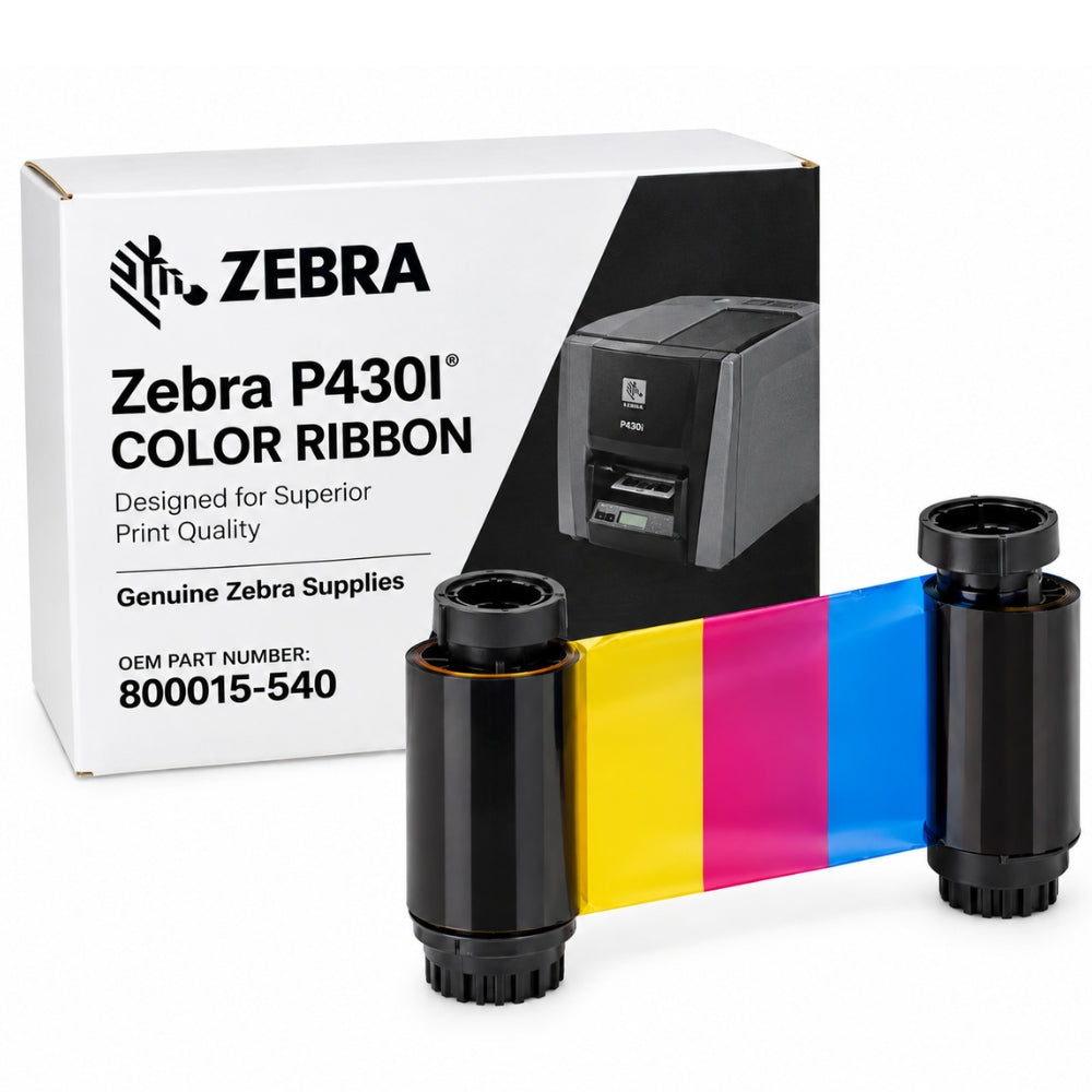 Original Zebra P430I Standard Yield Color Ribbon, 800015-540