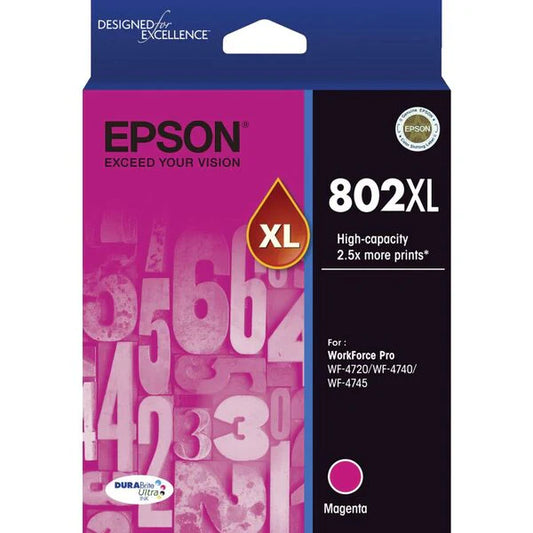 Original Epson T802XL High Yield Magenta Ink Cartridge
