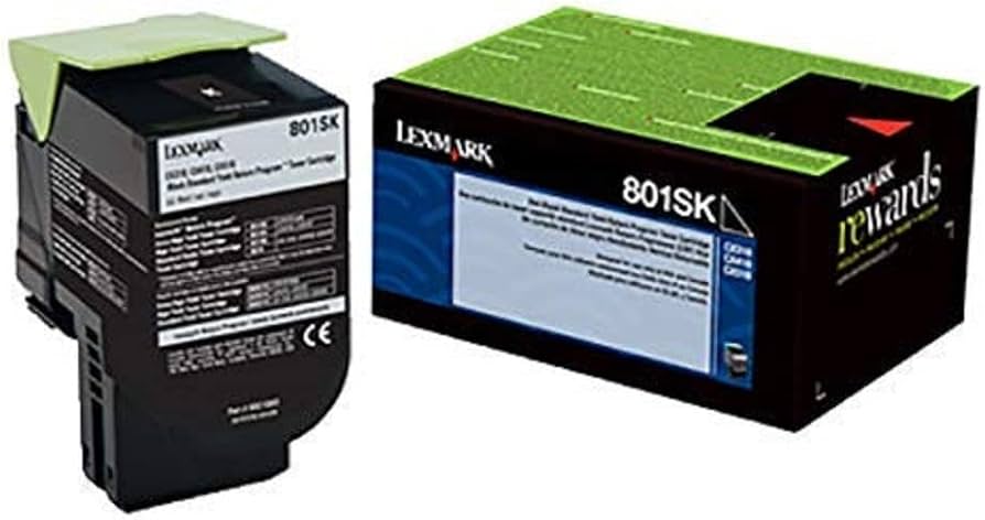 Original Lexmark 801SK Standard Yield Black Toner Cartridge