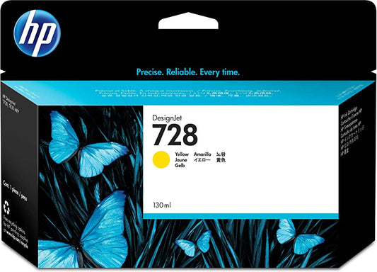 HP 728 300-ml (F9K15A) Yellow Genuine Ink Cartridge