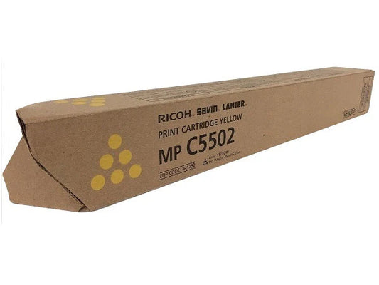 Original Ricoh MPC5502 Standard Yield Yellow Toner Cartridge