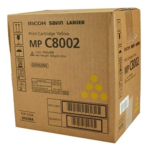 Genuine Ricoh MP C8002 High Yield YellowToner Cartridge