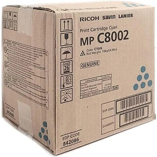 Genuine Ricoh MP C8002 High Yield Cyan Toner Cartridge