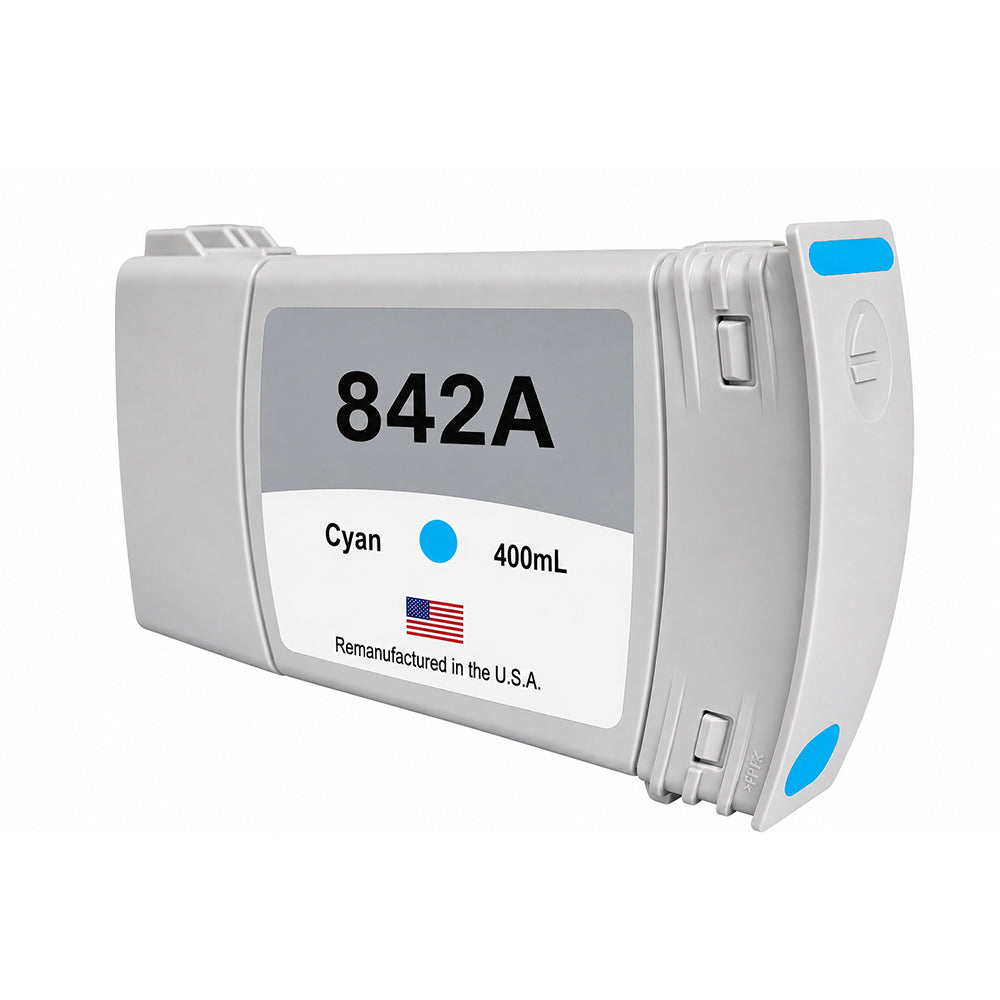 US Remanufactured for HP 842A Cyan Ink Cartridge-C1Q46A