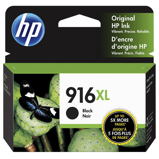 New, Pre-Owned - HP 916XL (3YL66AN) Black Ink Cartridges