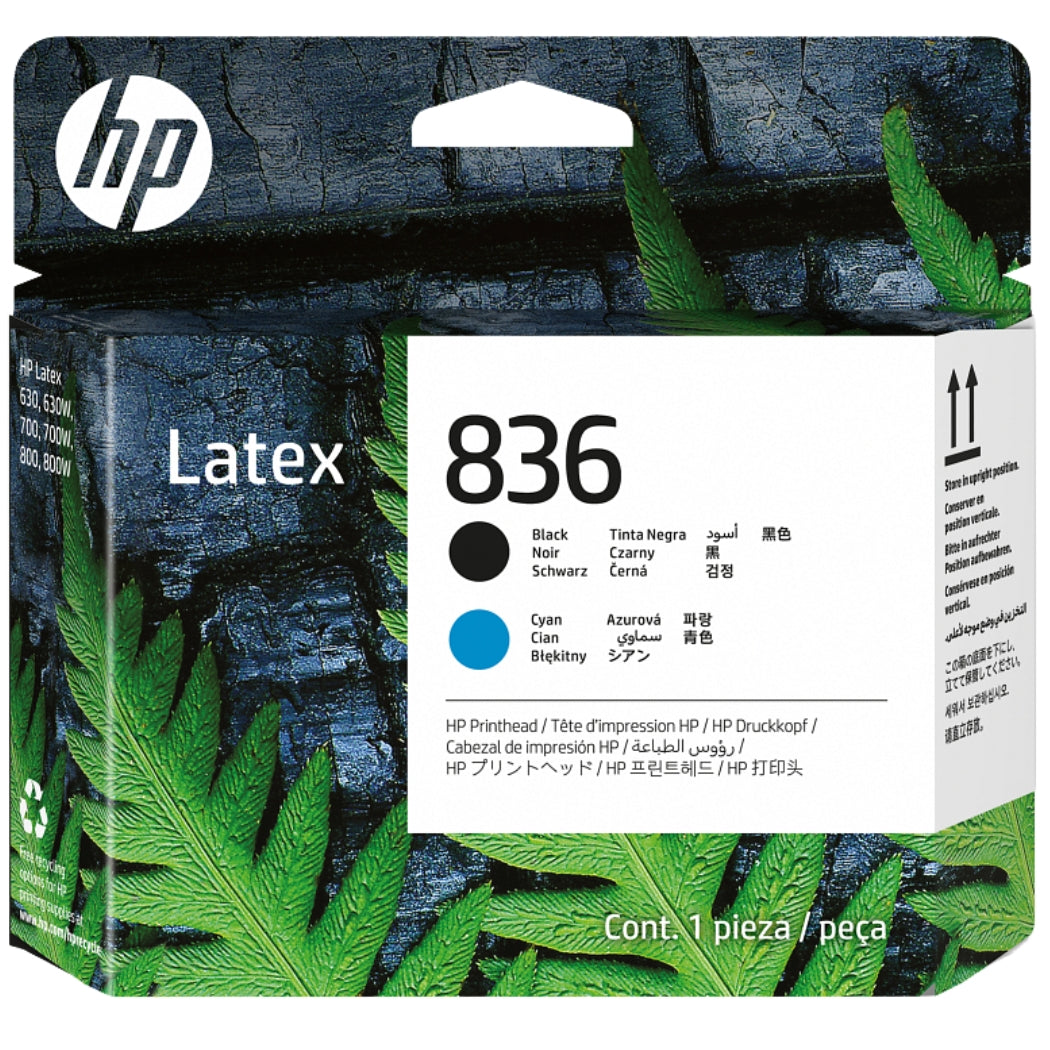 New, Pre-Owned - HP 836 (4UV95A) Black and Cyan Printhead
