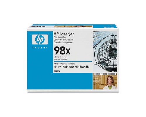 Original HP 98X High Yield Black Laser Toner Cartridge, 92298X