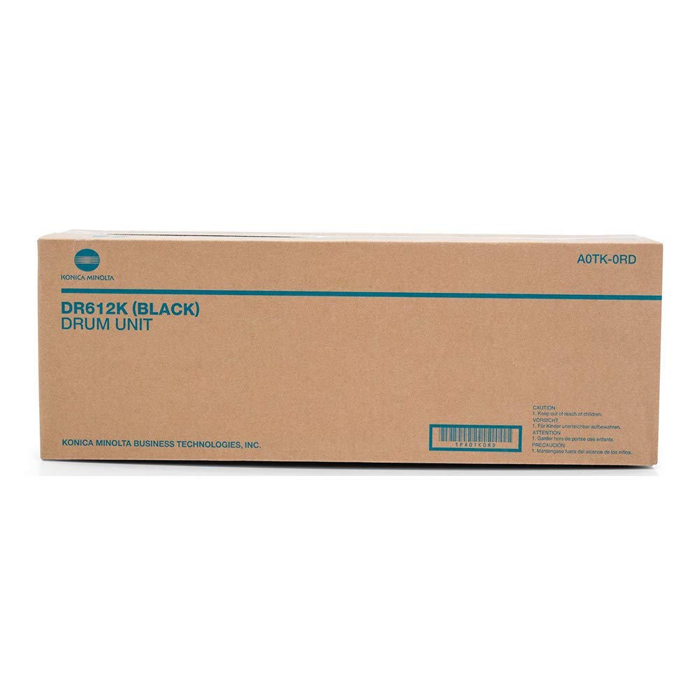 New, Pre-Owned - Konica-Minolta DR612K Standard-Yield Black Drum Unit Cartridge, A0TK-0RD