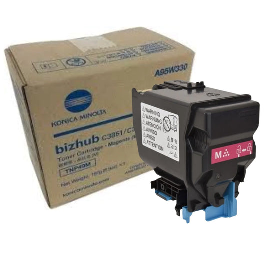 Original Konica Minolta TNP49M High Yield Magenta Toner Cartridge