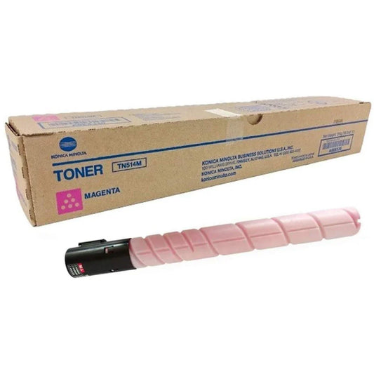 Konica-Minolta TN514M Standard-Yield Magenta Toner Cartridge, A9E8330