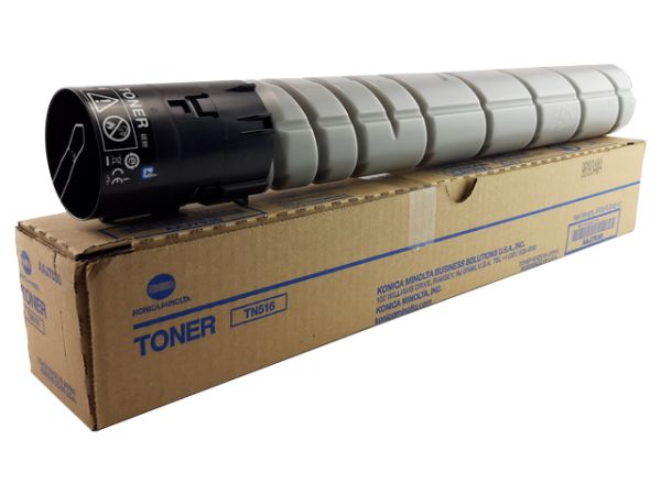 Konica-Minolta TN-516 Standard-Yield Black Toner Cartridge, AAJ7030