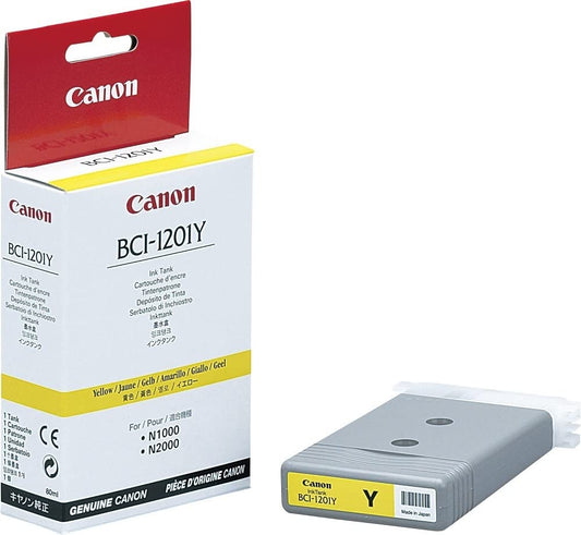 Genuine Canon BCI-1201 Yellow Standard-Yield Ink Cartridge