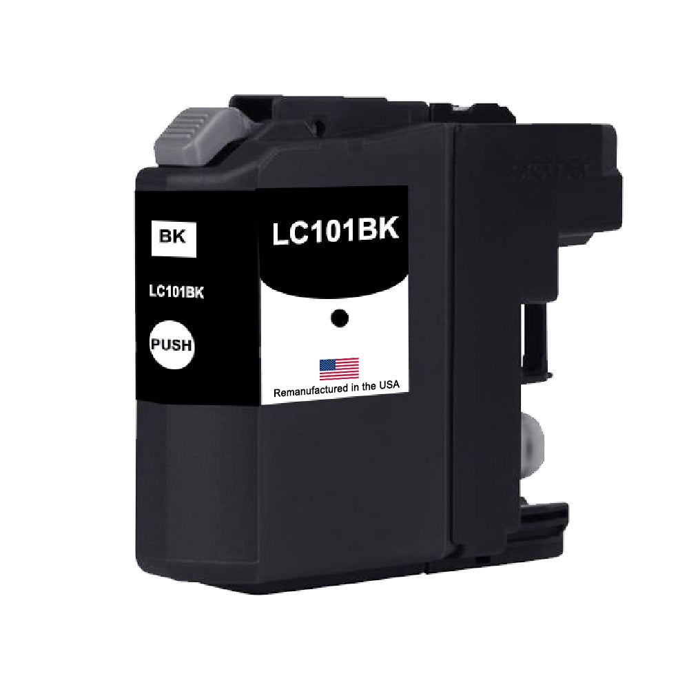 U.S. Remanufactured for Brother LC101XLBK Black Ink Cartridge