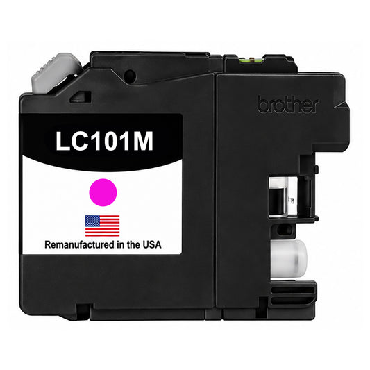 U.S. Remanufactured for Brother LC101XLM Magenta Ink Cartridge