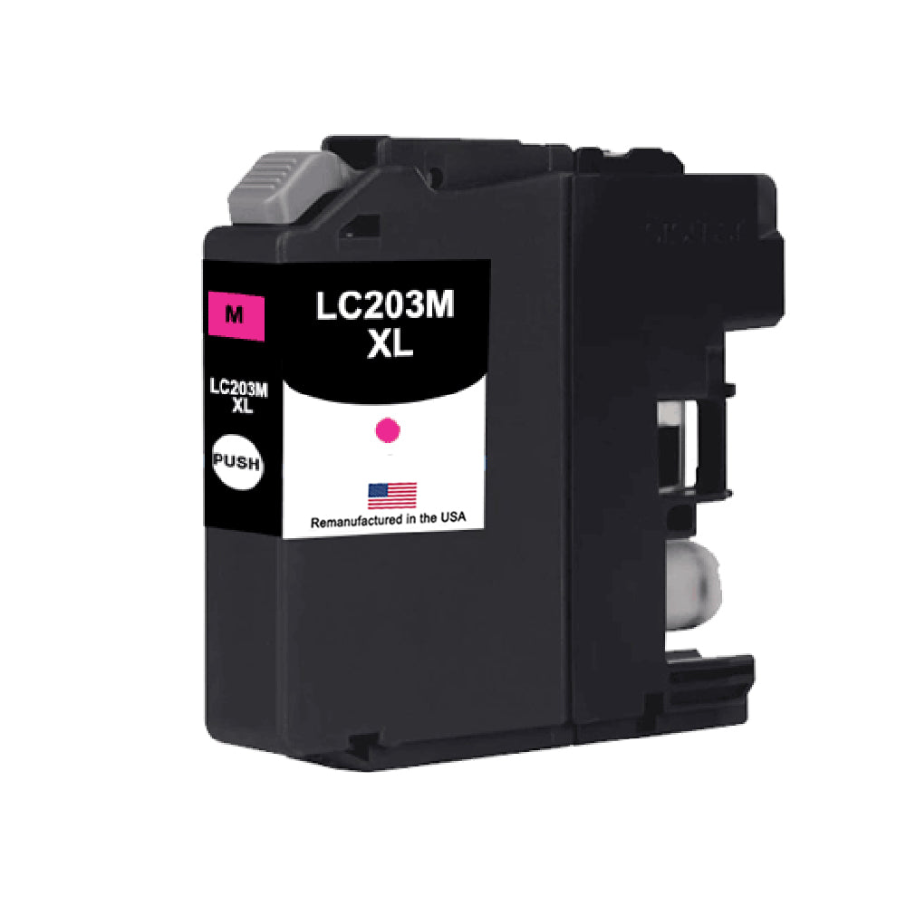 U.S. Remanufactured for Brother LC203XLM High Yield Magenta Ink Cartridge