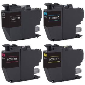 Original Brother LC3011 Standard Yield Tri-Colour ink bottle-4-Pack