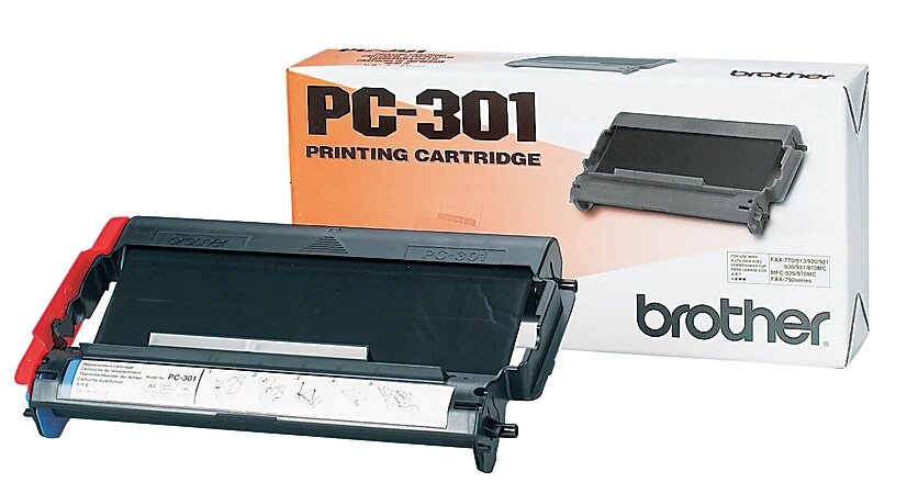New, Pre-Owned - Brother PC-301 Black Thermal Transfer Fax Cartridge