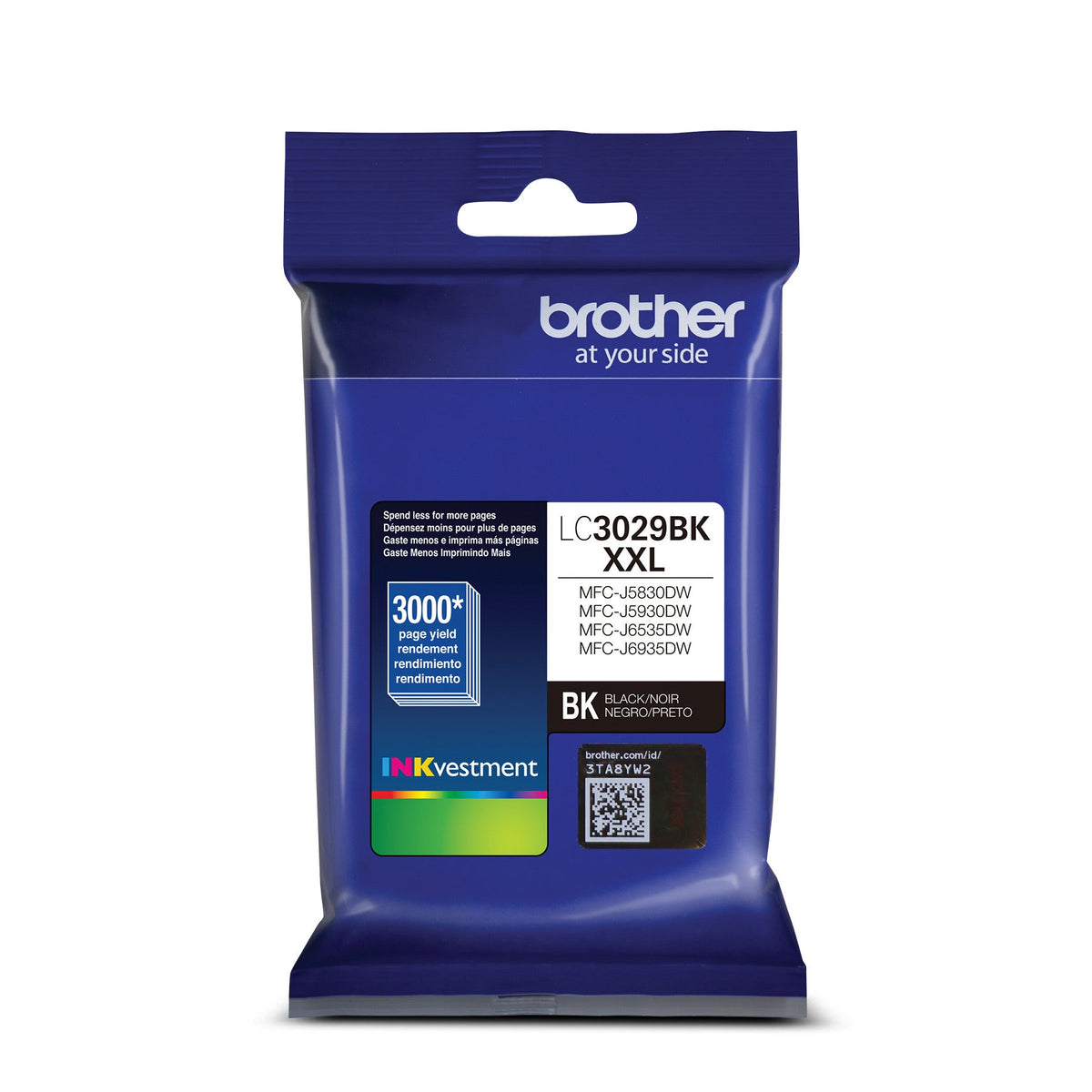 New, Pre-Owned, Original Brother LC3029 Extra-High Yield Black Ink Cartridge, LC3029BK
