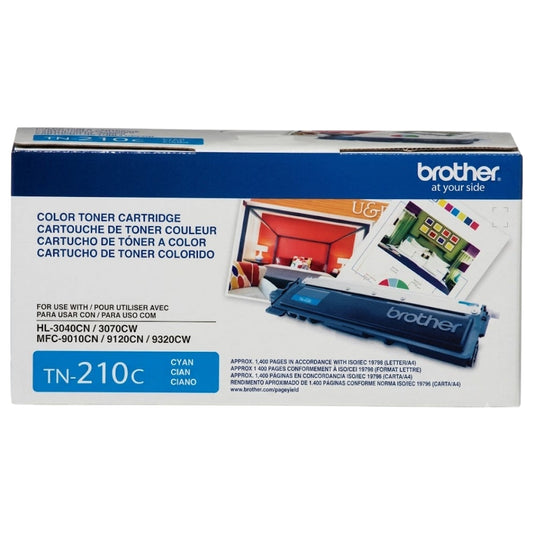 New, Pre-Owned - Brother TN-210C Standard Yield Cyan Laser Toner Cartridge, TN210C