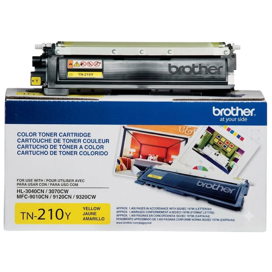 New, Pre-Owned - Brother TN-210Y Standard Yield Yellow Laser Toner Cartridge, TN210Y