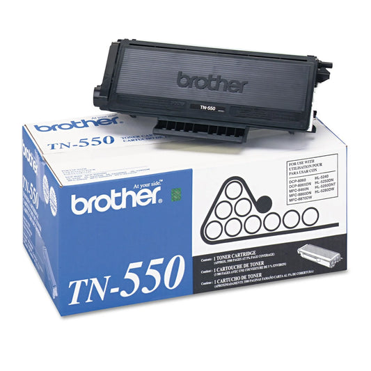 Genuine Brother (TN550) Standard-Yield Black Toner Cartridge