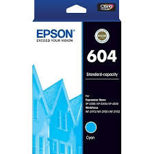 Original Epson 604 Standard Yield Cyan Ink Cartridge