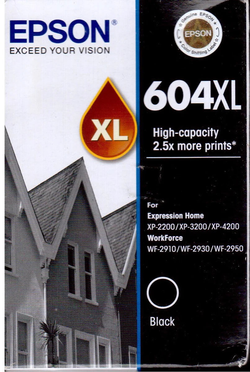Original Epson 604XL High Yield Black Ink Cartridge