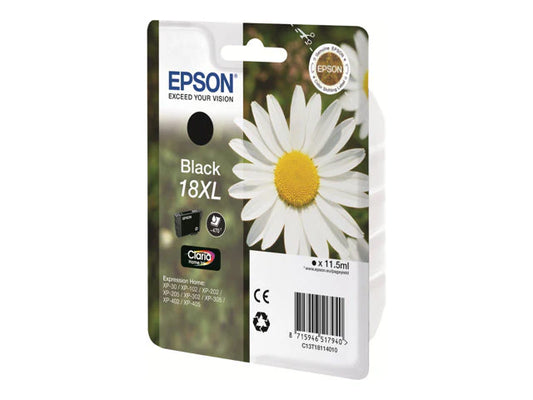 Original Epson 18XL High Yield Black Ink Cartridge
