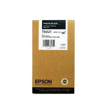 Original Epson T6021 Standard Yield 110ml Photo Black Ink Cartridge