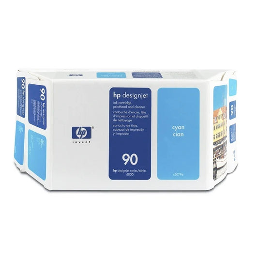 Genuine HP 90 400ml Value Pack Cyan Ink Cartridge